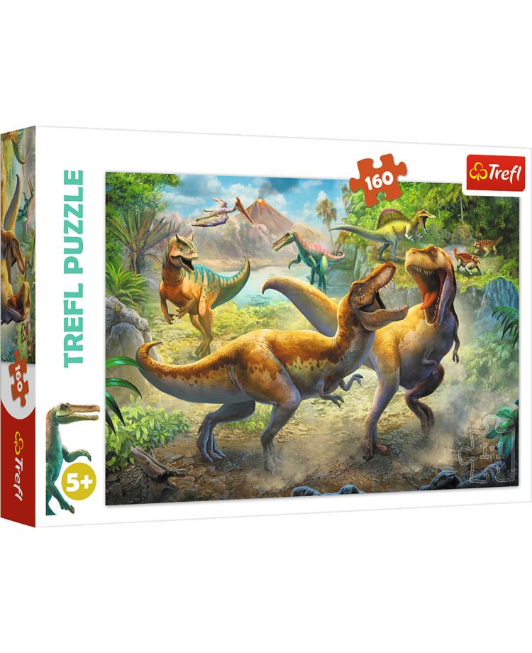 TREFL PUZZLE 160 EL. WALCZĄCE TYRANOZAURY 15360