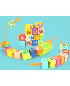 TOP BRIGHT MUZYCZNA GĄSIENNICA + NAWLEKANE KLOCKI