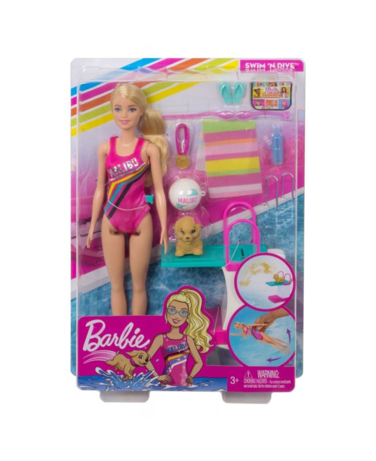BARBIE LALKA PŁYWACZKA GHK23