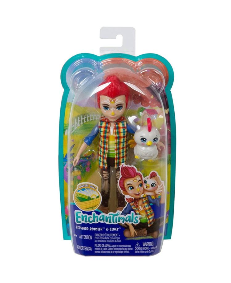 ENCHANTIMALS LALKA REDWARD ROOSTER & CLUCK GJX39