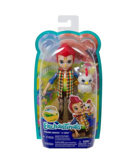ENCHANTIMALS LALKA REDWARD ROOSTER & CLUCK GJX39