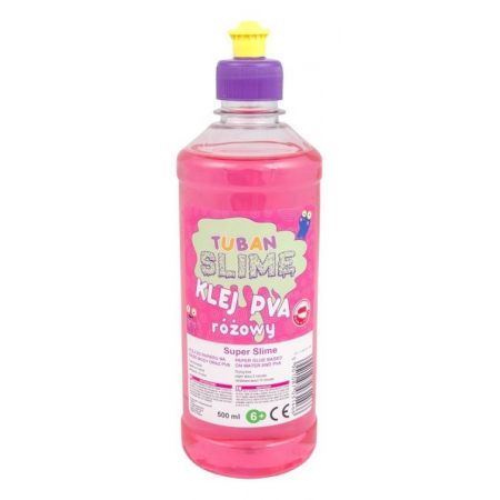 TUBAN KLEJ PVA RÓŻOWY DO SLIME 0,5 L