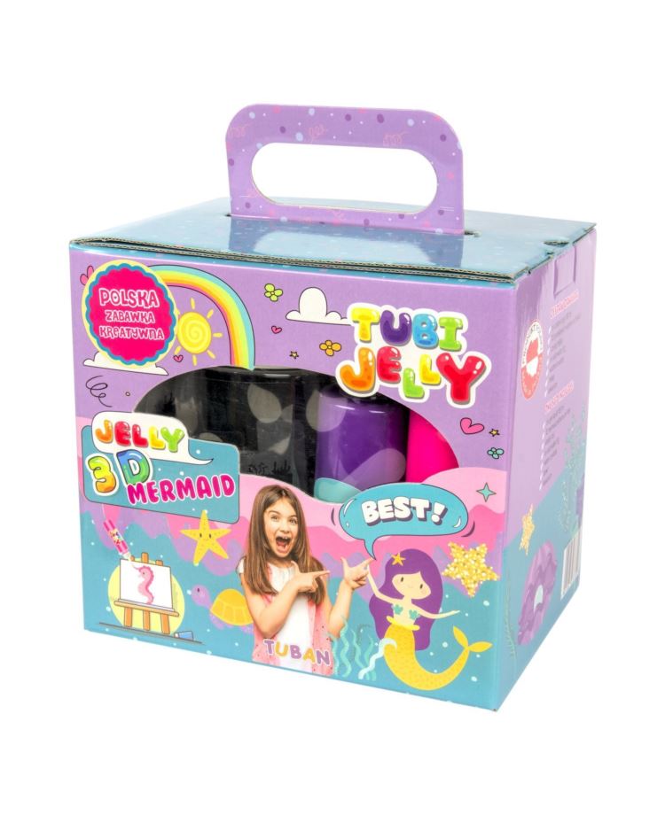 TUBI JELLY 6 KOLORÓW + MAŁE AKWARIUM SYRENKA