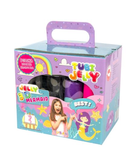 TUBI JELLY 6 KOLORÓW + MAŁE AKWARIUM SYRENKA