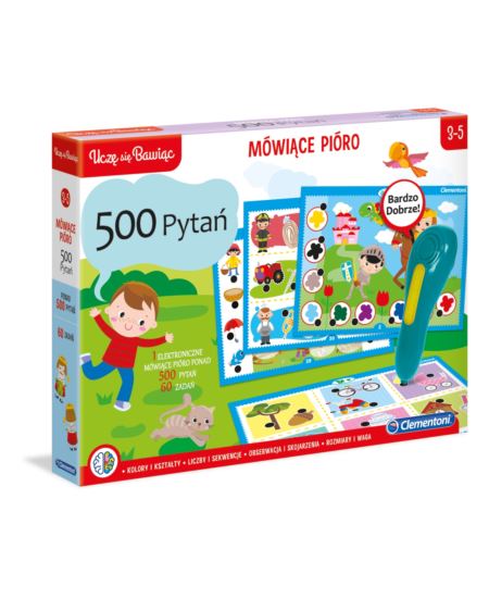 CLEMENTONI 50651 MÓWIĄCE PIÓRO 500 PYTAŃ BASIC
