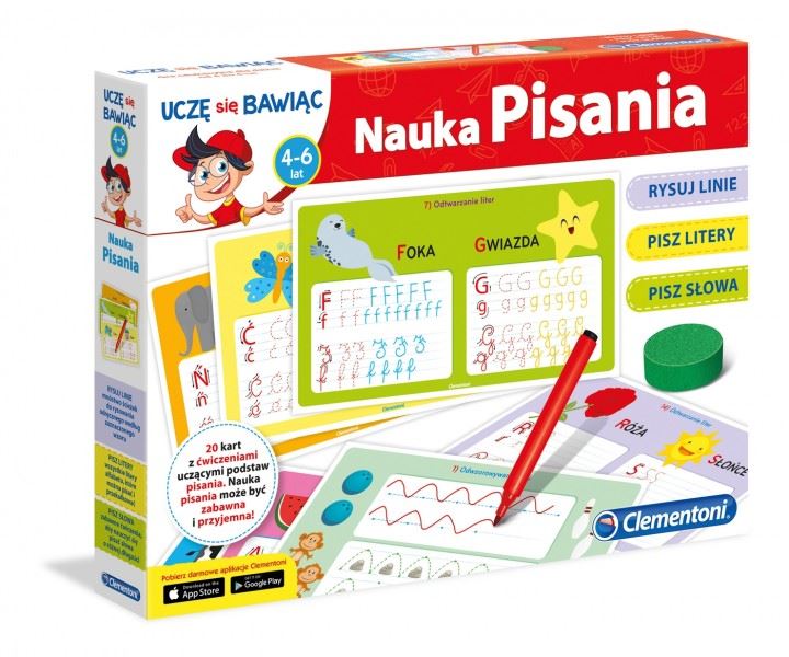 CLEMENTONI 60590 UCZĘ SIĘ BAWIĄC! NAUKA PISANIA
