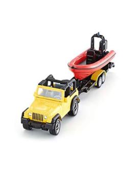 SIKU 1658 JEEP Z ŁODZIĄ
