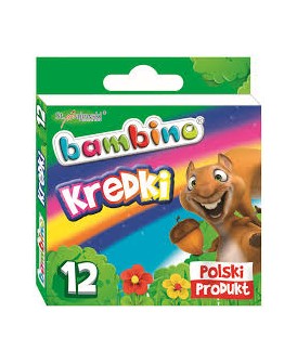 BAMBINO KREDKI 12 KOLORÓW W PUDEŁKU