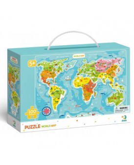 DODO PUZZLE 100 EL. MAPA ŚWIATA