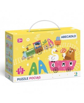 DODO PUZZLE 21 EL. POCIĄG ABECADŁO (WERSJA POLSKA