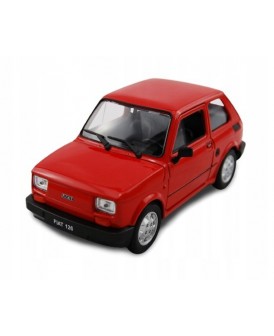 WELLY 1:21 SAMOCHÓD FIAT 126p MALUCH CZERWONY