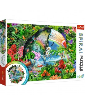 TREFL PUZZLE 1040 EL. SPIRALNE TROPIKALNE ZWIERZĘT