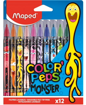 MAPED FLAMASTRY 12 KOL. COLORPEPS MOSTER