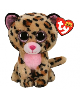 TY 36367 BEANIE BOOS 15 CM LEOPALD LIVVIE BRĄZ/RÓŻ