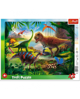 TREFL PUZZLE RAMKOWE 25 EL. DINOZAURY