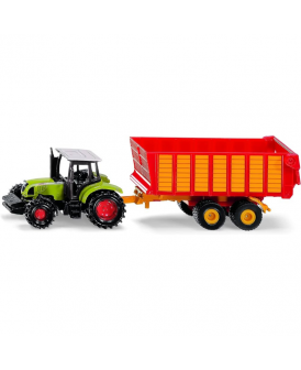 SIKU 1650 TRAKTOR CLAAS Z PRZYCZEPĄ SILAGE