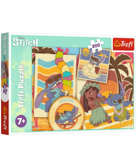 TREFL PUZZLE 200 EL. MUZYCZNY ŚWIAT LILO & STITCH