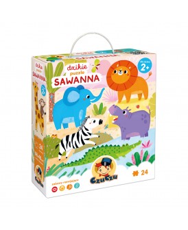 CzuCzu DZIKIE PUZZLE SAWANNA 2+