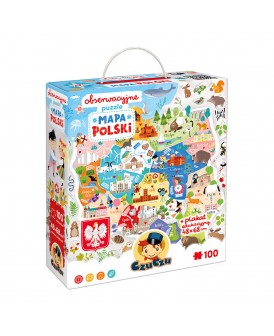 CzuCzu PUZZLE OBSERWACYJNE MAPA POLSKI 5+