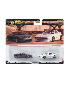 HOT WHEELS PREMIUM MAZDA MIATA & MAZDA RX7 FC