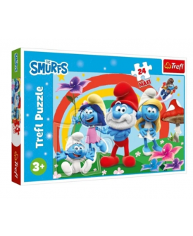 TREFL PUZZLE 24 EL MAXI SMERFNY DZIEŃ