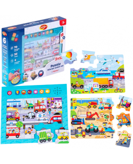DUMEL PUZZLE DZWIĘKI WOKÓŁ NAS POJAZDY