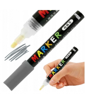 M&G MARKER AKRYLOWY 1-2 MM, CIEMNOSZARY
