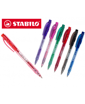 STABILO DŁUGOPIS AUTOMATYCZNY LINER CZERWONY
