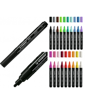 STABILO MARKER FREE AKRYLOWY T300 CZARNY