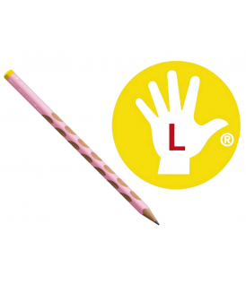 STABILO OŁÓWEK EASYGRAPH S HB LEWO PASTEL RÓŻOWY