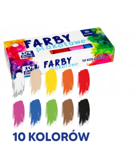 OXFORD FARBY PLAKATOWE 10-KOLORÓW 20ML