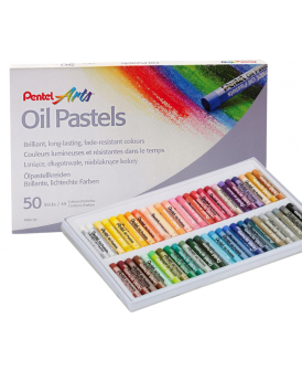 PENTEL PASTELE OLEJNE 49 KOLORÓW 50 SZT.