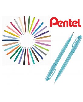 PENTEL PISAK  DO KALIGRAFII BRUSH JASNYBŁĘKIT