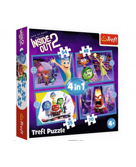 TREFL PUZZLE 4W1 EMOCJE RZĄDZĄ INSIDE OUT 2