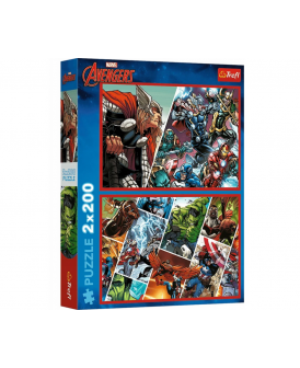 TREFL PUZZLE 2X200 EL. OBROŃCY ŚWIATA AVENGERS