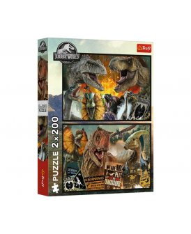 TREFL PUZZLE 2X200 EL. PREHISTORYCZNY ŚWIAT