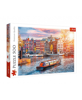 TREFL PUZZLE 500 EL. AMSTERDAM HOLANDIA