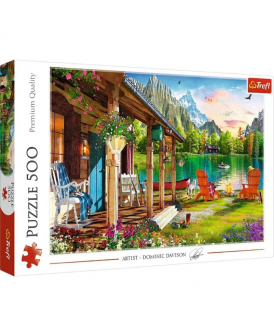 TREFL PUZZLE 500 EL. DOMEK W GÓRACH