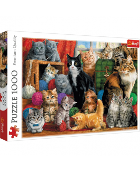 TREFL PUZZLE 1000 EL. INFERLITHO KOCIE SPOTKANIE