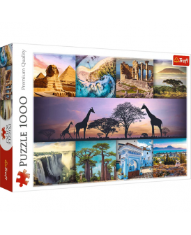 TREFL PUZZLE 1000 EL. KOLAŻ AFRYKA
