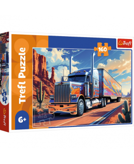 TREFL PUZZLE 160 EL. CIĘŻARÓWKA NA TRASIE