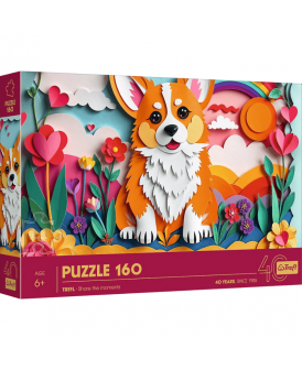 TREFL PUZZLE 160 EL. 40-LECIE TREFL ART PIESEK
