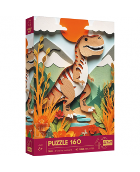 TREFL PUZZLE 160 EL. 40-LECIE TREFL ART DINOZAUR