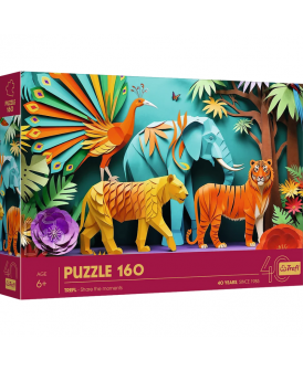 TREFL PUZZLE 160 EL. 40-LECIE TREFL ART DŻUNGLA