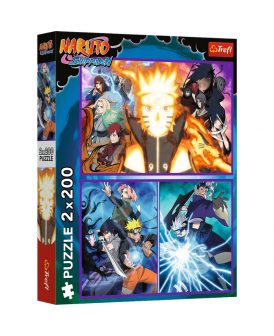 TREFL PUZZLE 2X200 EL. NINJA Z WIOSKI UKRYTEGO