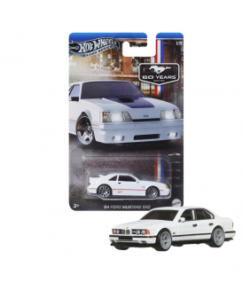 HOT WHEELS SILVER '84 FORD MUSTANG SVO 1/5