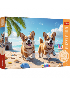 TREFL PUZZLE 100 EL. CORGI PIESEK