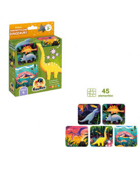 CzuCzu PUZZLE FANTASTYCZNE DINOZAURY 3+