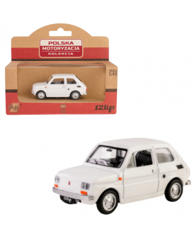 PRL SAMOCHÓD FIAT 126P BIAŁY
