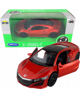 WELLY 1.34-1.39 2017 HONDA NSX CZERWONY
